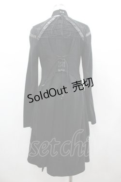 画像2: Ozz Croce / クロスダブルZIPフードカーディガン  黒 I-26-02-25-077-OO-TO-SA-ZI