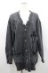 画像1: NOEMIE / クロスワッペンニットカーディガン  グレー I-26-02-25-009-LO-TO-SA-ZI (1)
