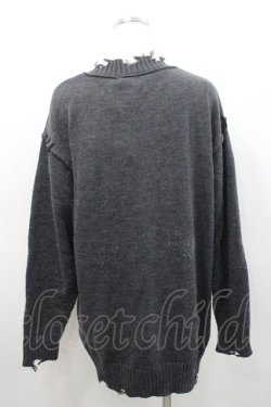 画像2: NOEMIE / クロスワッペンニットカーディガン  グレー I-26-02-25-009-LO-TO-SA-ZI