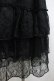 画像3: ATELIER PIERROT / Ruffle Chiffon Skirt-Lace-  黒 I-26-02-25-089-EL-SK-SA-ZI (3)