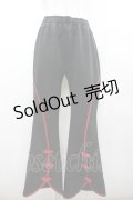 Qutie Frash / チャイナパンツ L 黒Ｘ赤 I-26-02-25-090-QU-PA-SA-ZI