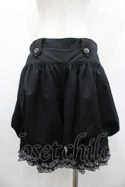 画像2: BPN / 裾ストライプフリルハーフパンツ M 黒Ｘ白 I-26-02-25-092-GO-PA-SA-ZI