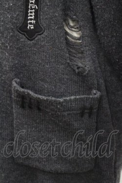 画像5: NOEMIE / クロスワッペンニットカーディガン  グレー I-26-02-25-009-LO-TO-SA-ZI