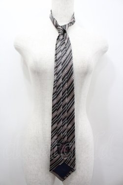 画像2: MIHO MATSUDA / ナナメネクタイ  黒ＸピンクＸ白 I-26-02-25-098-GO-ZA-SA-ZI