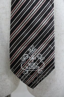 画像3: MIHO MATSUDA / ナナメネクタイ  黒ＸピンクＸ白 I-26-02-25-098-GO-ZA-SA-ZI