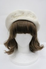 画像2: Angelic Pretty / ロゴ刺繍ポンポンベレー  生成り I-26-02-25-103-AP-AC-SA-ZTK048 (2)