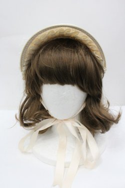 画像2: Hoshibako Works / フロイラインの夢物語ミニボンネット  生成り I-26-02-25-105-LO-AC-SA-ZI