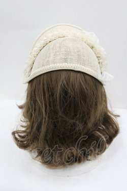 画像3: Hoshibako Works / フロイラインの夢物語ミニボンネット  生成り I-26-02-25-105-LO-AC-SA-ZI