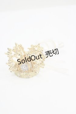画像1: BABY,THE STARS SHINE BRIGHT / 蝶王冠ヘッドドレス  ゴールドＸ白 I-26-02-25-107-BA-AC-SA-ZI