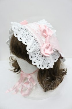 画像1: BABY,THE STARS SHINE BRIGHT / うさくみゃヘッドドレス  ピンクＸ白 I-26-02-25-108-BA-AC-SA-ZI