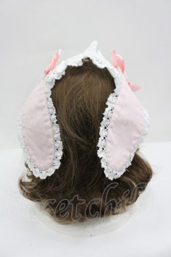 画像3: BABY,THE STARS SHINE BRIGHT / うさくみゃヘッドドレス  ピンクＸ白 I-26-02-25-108-BA-AC-SA-ZI