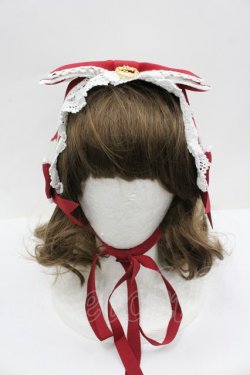 画像2: BABY,THE STARS SHINE BRIGHT / Amandineヘッドドレス  エンジ I-26-02-25-109-BA-AC-SA-ZI