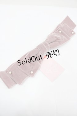 画像1: Melody BasKet / ベルベットリボンクリップ  ピンク I-26-02-25-110-LO-AC-SA-ZI