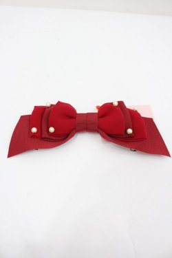 画像1: Melody BasKet / デザートリボンクリップ  赤 I-26-02-25-111-LO-AC-SA-ZI