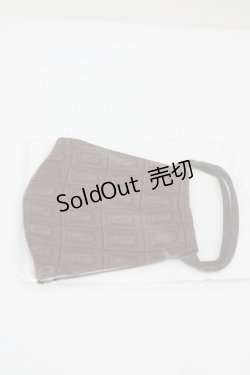 画像1: Q-pot. / チョコレート 布マスク  ブラウン I-26-02-25-114-QP-ZA-SA-ZI