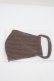 画像1: Q-pot. / チョコレート 布マスク  ブラウン I-26-02-25-114-QP-ZA-SA-ZI (1)