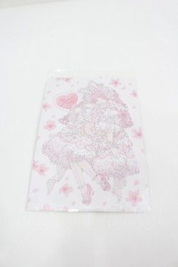 画像1: Angelic Pretty / Ohanami Bunnyポストカード  白ｘピンク I-26-02-25-118-AP-ZA-SA-ZI