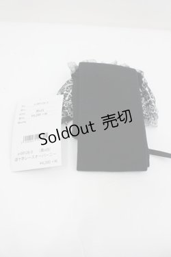 画像2: Moi-meme-Moitie / 逆十字レースオーバーニー  黒×白 I-26-02-25-122-MO-ZA-TE-ZI