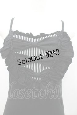 画像2: BPN / ストライプリボンキャミトップス  黒 I-26-02-25-013-GO-TO-SA-ZI