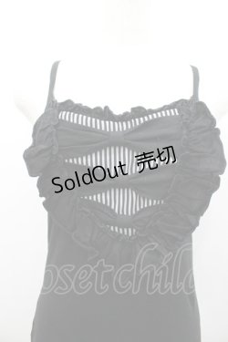 画像3: BPN / ストライプリボンキャミトップス  黒 I-26-02-25-013-GO-TO-SA-ZI