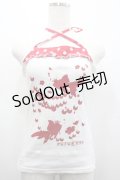 PUTUMAYO / 金魚シルエットキャミ  白Ｘ赤 I-26-02-25-015-PT-TO-SA-ZI