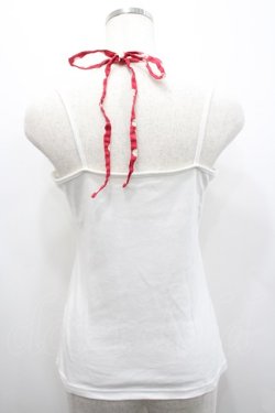 画像4: PUTUMAYO / 金魚シルエットキャミ  白Ｘ赤 I-26-02-25-015-PT-TO-SA-ZI