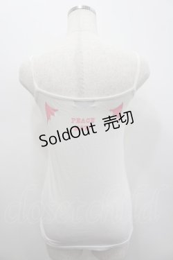 画像4: PEACE NOW / うさぎデビルキャミソール  白Ｘピンク I-26-02-25-018-PU-TO-SA-ZI