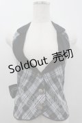PUTUMAYO / チェックベスト  サックスＸ黒 I-26-02-25-019-PT-TO-SA-ZI