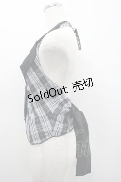 画像2: PUTUMAYO / チェックベスト  サックスＸ黒 I-26-02-25-019-PT-TO-SA-ZI