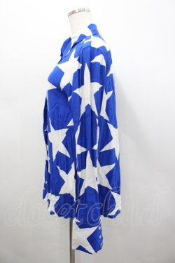 画像2: SEXY DYNAMITE LONDON / スター総柄シャツ  青Ｘ白 I-26-02-25-024-PU-BL-SA-ZI