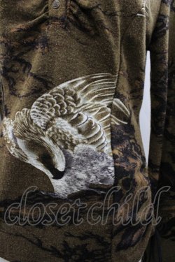 画像3: Ozz Croce / 鳥プリントハイネックトップス  ブラウン I-26-02-28-036-OO-TO-SA-ZI