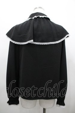 画像2: Secret Honey / ケープブラウス 2 黒 I-26-02-28-004-CA-BL-TE-ZI