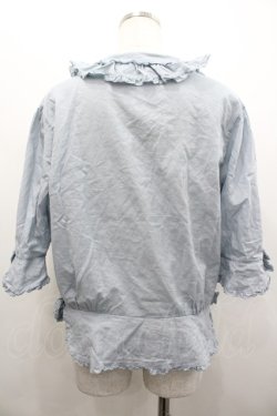 画像2: INGEBORG / ピコフリルピンタックブラウス  サックス I-26-02-28-044-LO-BL-SA-ZI