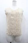 INGEBORG / レースノースリーブトップス M ベージュ I-26-02-28-054-LO-TO-SA-ZI