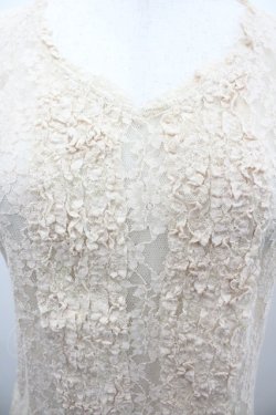 画像3: INGEBORG / レースノースリーブトップス M ベージュ I-26-02-28-054-LO-TO-SA-ZI