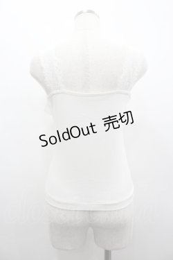 画像2: INGEBORG / フリルレースキャミトップス  白 I-26-02-28-055-LO-TO-SA-ZI