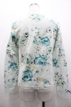 画像2: PINK HOUSE / 薔薇プリントカットカーディガン  サックス I-26-02-28-056-LO-TO-SA-ZI