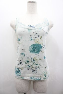 画像1: PINK HOUSE / 薔薇プリントキャミソール  サックス I-26-02-28-057-LO-TO-SA-ZI
