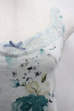 画像3: PINK HOUSE / 薔薇プリントキャミソール  サックス I-26-02-28-057-LO-TO-SA-ZI