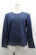 INGEBORG / ピンタックデニムブラウス  青デニム I-26-02-28-058-LO-BL-SA-ZI