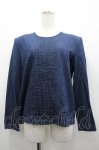 画像1: INGEBORG / ピンタックデニムブラウス  青デニム I-26-02-28-058-LO-BL-SA-ZI (1)