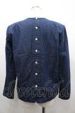 画像2: INGEBORG / ピンタックデニムブラウス  青デニム I-26-02-28-058-LO-BL-SA-ZI (2)