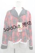 Eri Aino's Collection / シャーロットの水曜日ジャケット 4L 赤チェック I-26-02-28-061-PU-JA-SA-ZI
