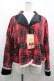 画像1: Eri Aino's Collection / シャーロットの水曜日ジャケット 4L 赤チェック I-26-02-28-061-PU-JA-SA-ZI (1)