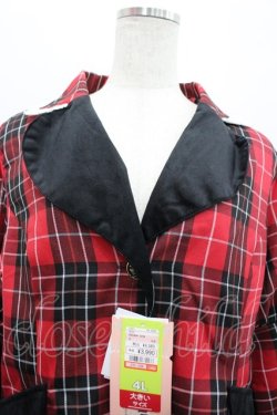 画像3: Eri Aino's Collection / シャーロットの水曜日ジャケット 4L 赤チェック I-26-02-28-061-PU-JA-SA-ZI