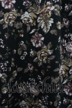 画像3: axes femme / ゴブラン柄コート  黒 I-26-02-28-062-AX-CO-SA-ZI