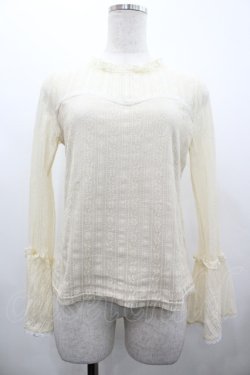 画像1: Amavel / レース切替トップス  アイボリー I-26-02-28-007-CA-TO-SA-ZI