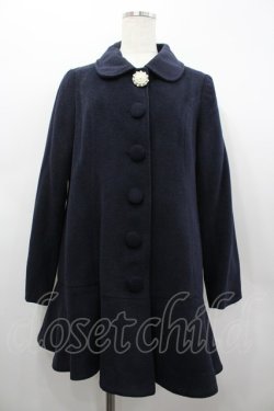 画像1: Ank Rouge / ビジューボタンコート  ネイビー I-26-02-28-067-CA-CO-SA-ZI