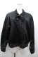 画像1: INGEBORG / リボンキルティングジャケット  黒 I-26-02-28-069-LO-JA-SA-ZI (1)
