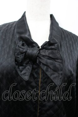 画像3: INGEBORG / リボンキルティングジャケット  黒 I-26-02-28-069-LO-JA-SA-ZI